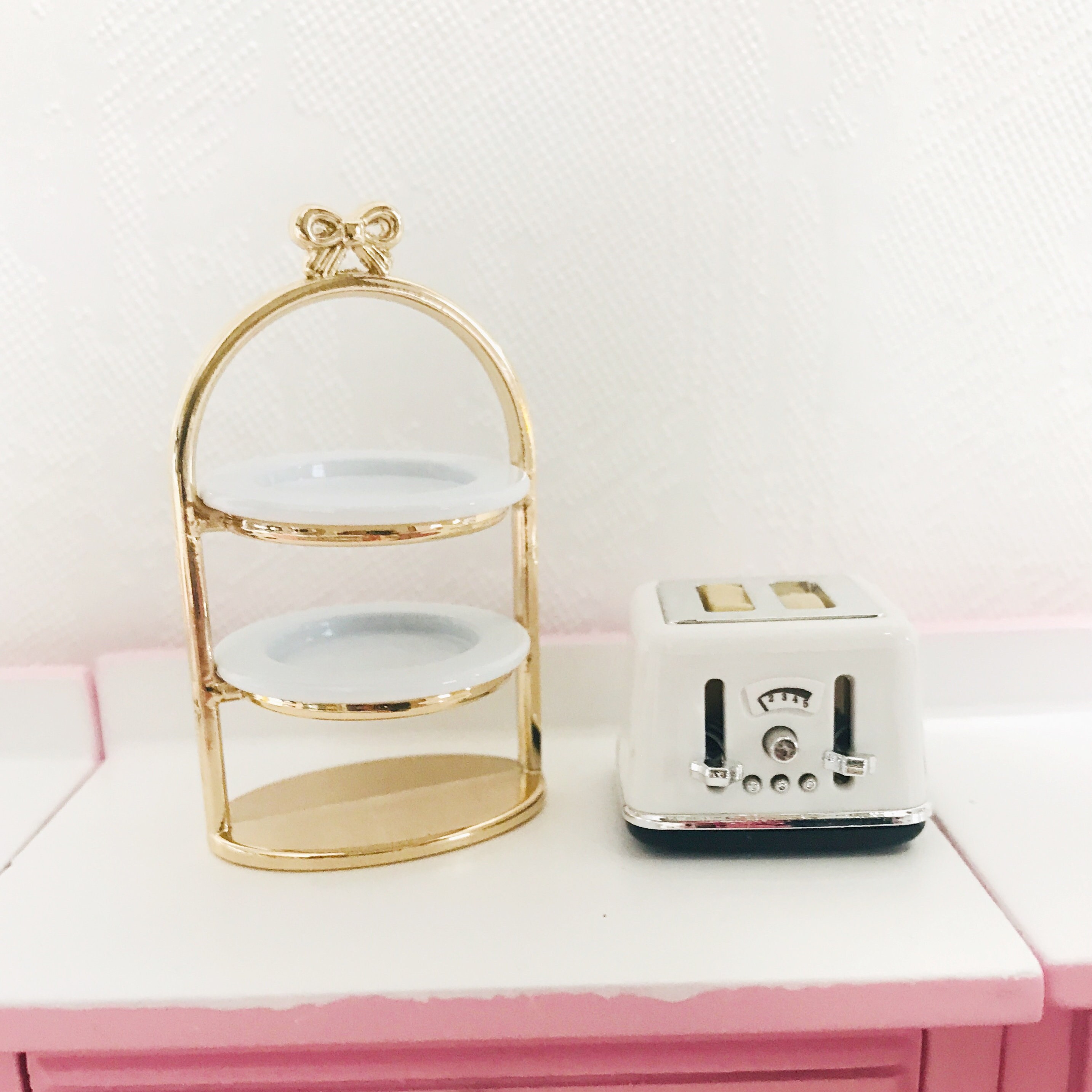 1:12 Scale Miniature Toaster W/2-slice Toast , Dollhouse Kitchen ...