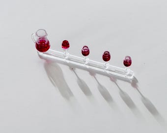 1:24 Miniature Dollhouse 5PC Wine Jar Cup Liquor Set , 1/24 Dollhouse Diorama Bar Decor Alcohol Collection