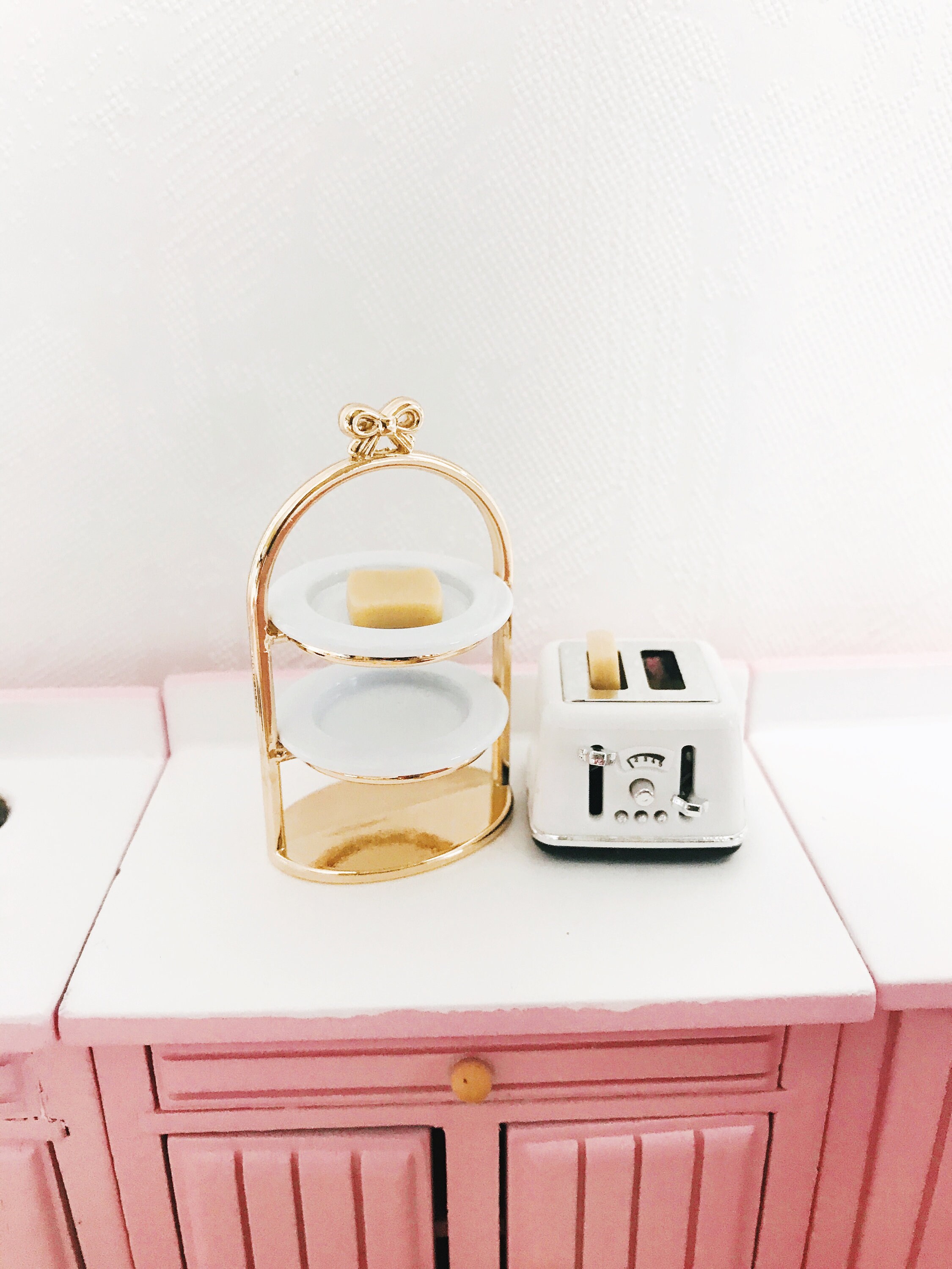1:12 Scale Miniature Toaster W/2-slice Toast , Dollhouse Kitchen ...