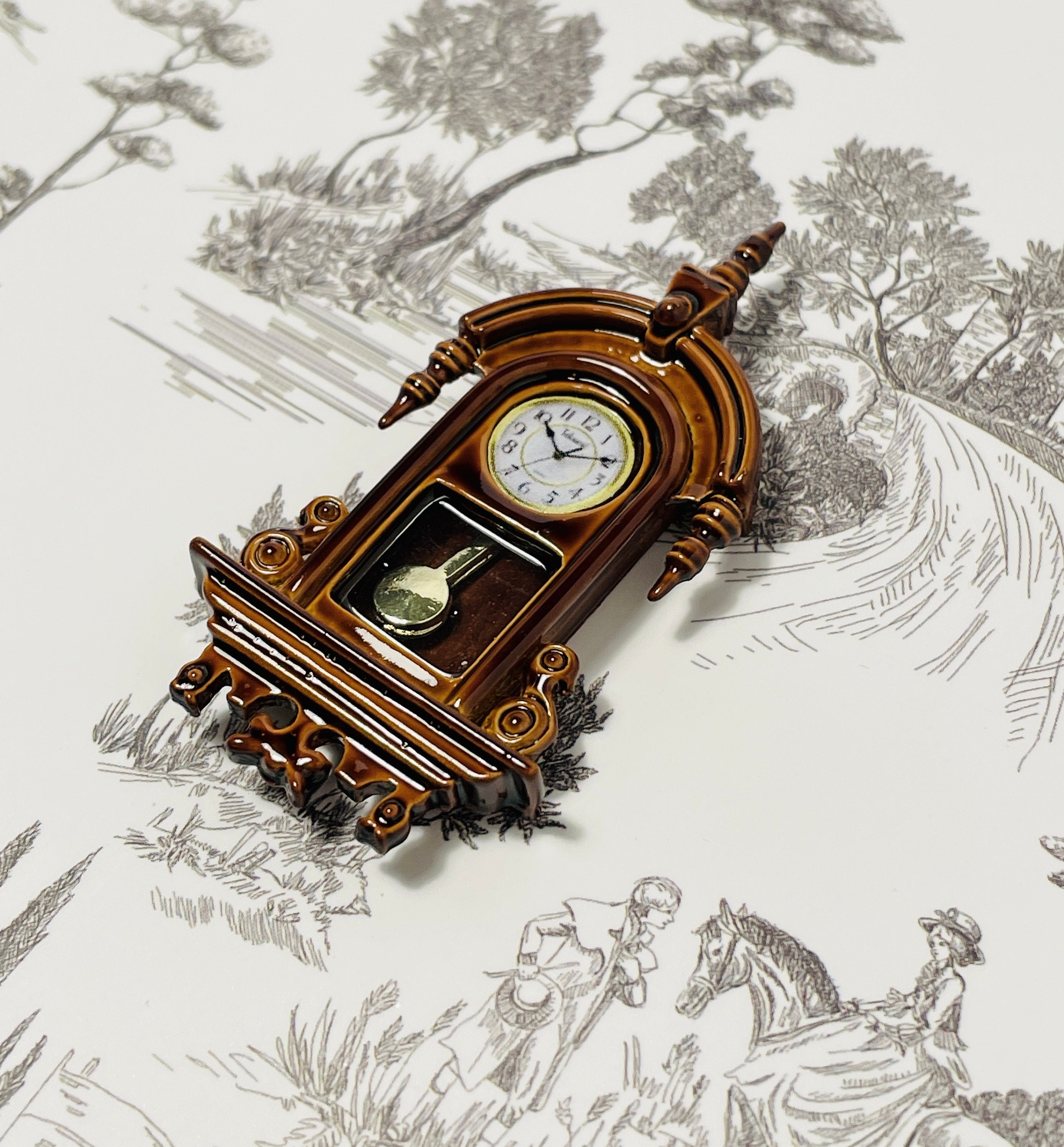 Orologio Da Parete Quadrato Bianco In Miniatura Per Casa Delle Bambole In Scala 1:12 (non Funzionante) - B050 - Italia