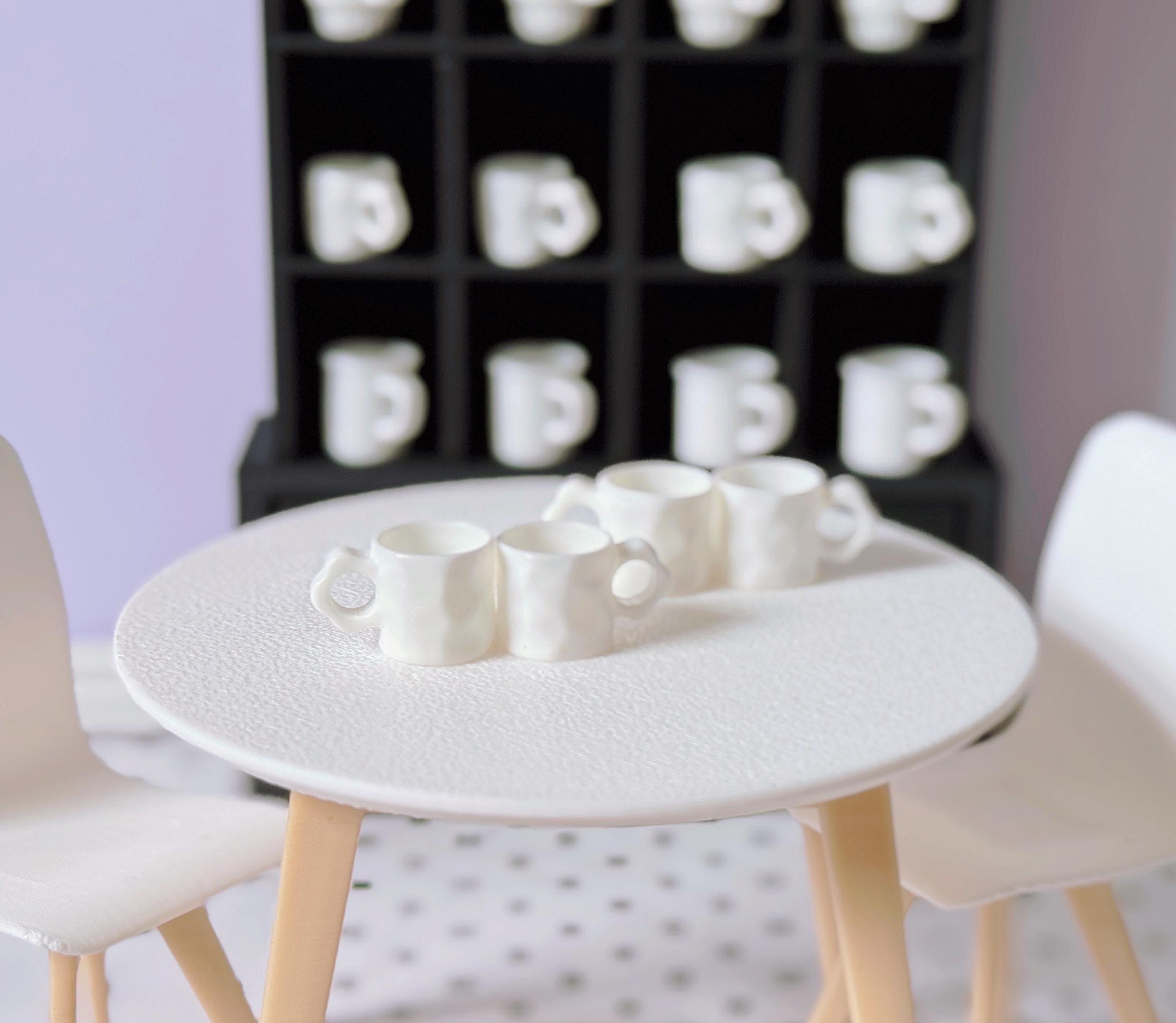 Toyvian Mini Tazza per Casa delle Bambole Tazza da Caffè in Miniatura Decorazione per Scena in Miniatura Accessorio per Casa delle Bambole Piccola e Realistica