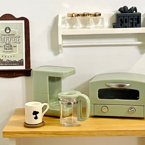 1:12 Scale Miniature Coffee Brewer, 1/12 Dollhouse Kitchen Coffee Maker