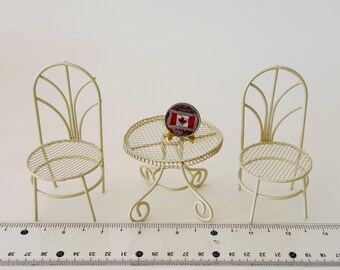 LESS Mini chaise de maison de poupée Chaise miniature pour poupées 1:6 accessoires de maison de