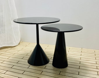 1:6 Miniature Modern Designed Coffee/Dining Table -Black, 1/6 Dollhouse 12 Inches Doll Midcentury Modern Accent Round Table