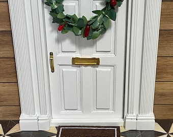 1/12 Scale Miniature Welcome Doormat - Brown Vintage Style For Dollhouse (1 Piece) - View #7