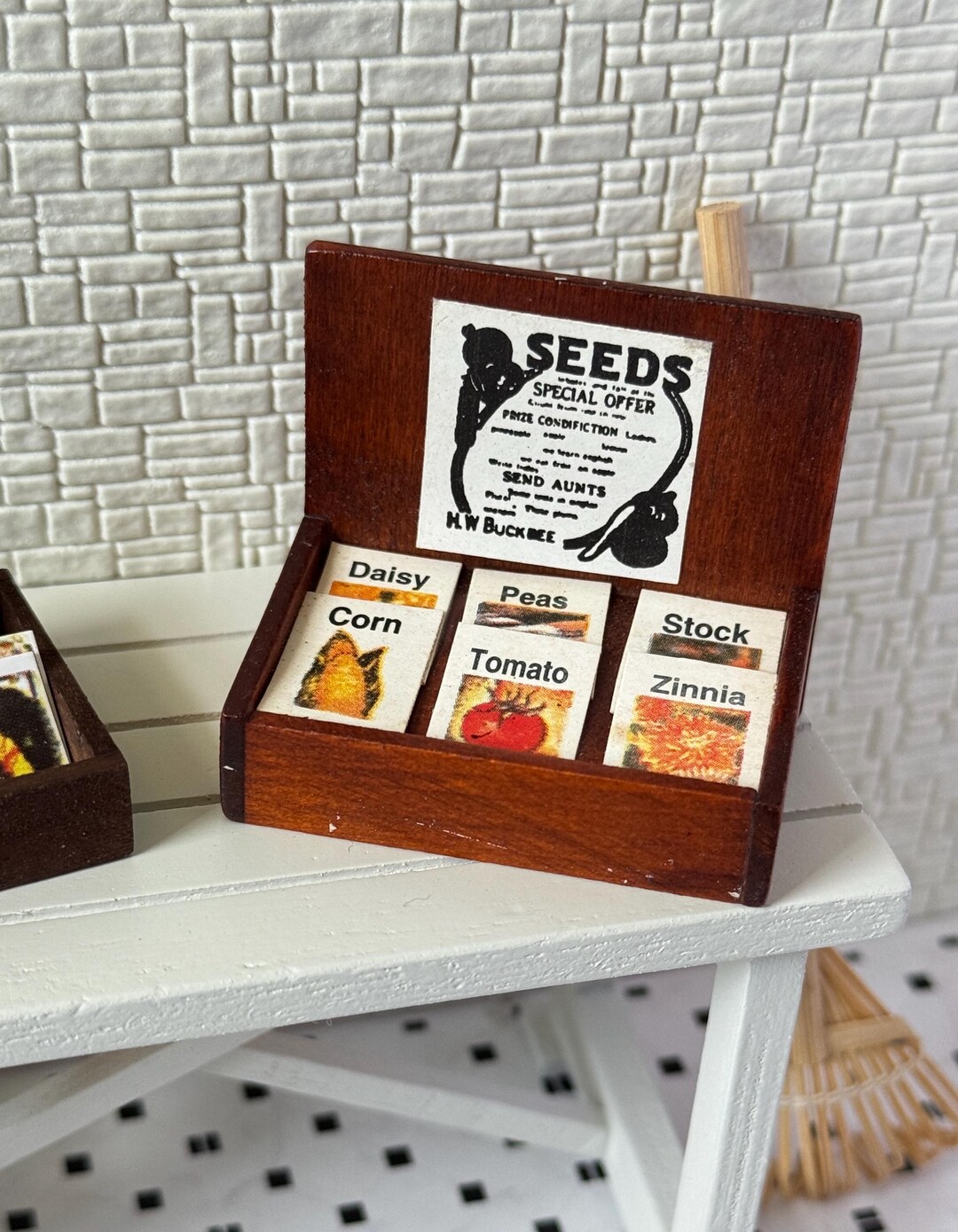 Dollhouse Miniature Vegetable Seed Package Set: 1/12 Scale Garden Decor ...