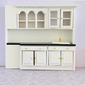 1/12 Scale Modern Furniture Miniature Dollhouse Kitchen Sink Cabinet