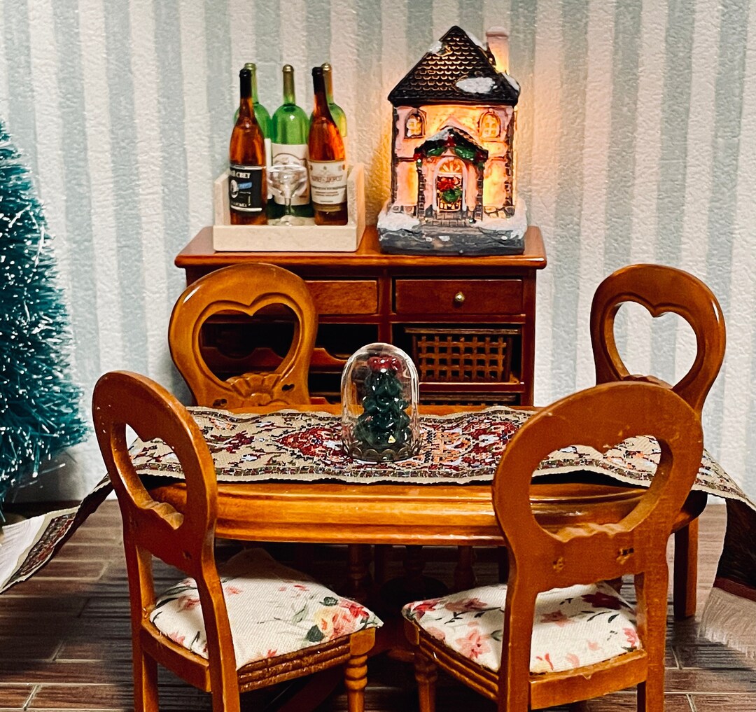 112 Miniature Dollhouse Accessories Christmas House Lamp W/battery , 1