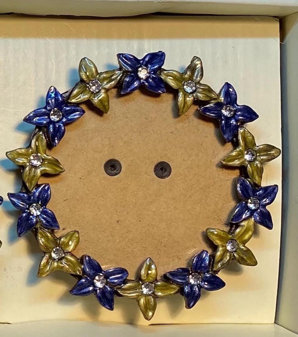 Rhinestone Floral Picture Frames Set of 3 - Etsy