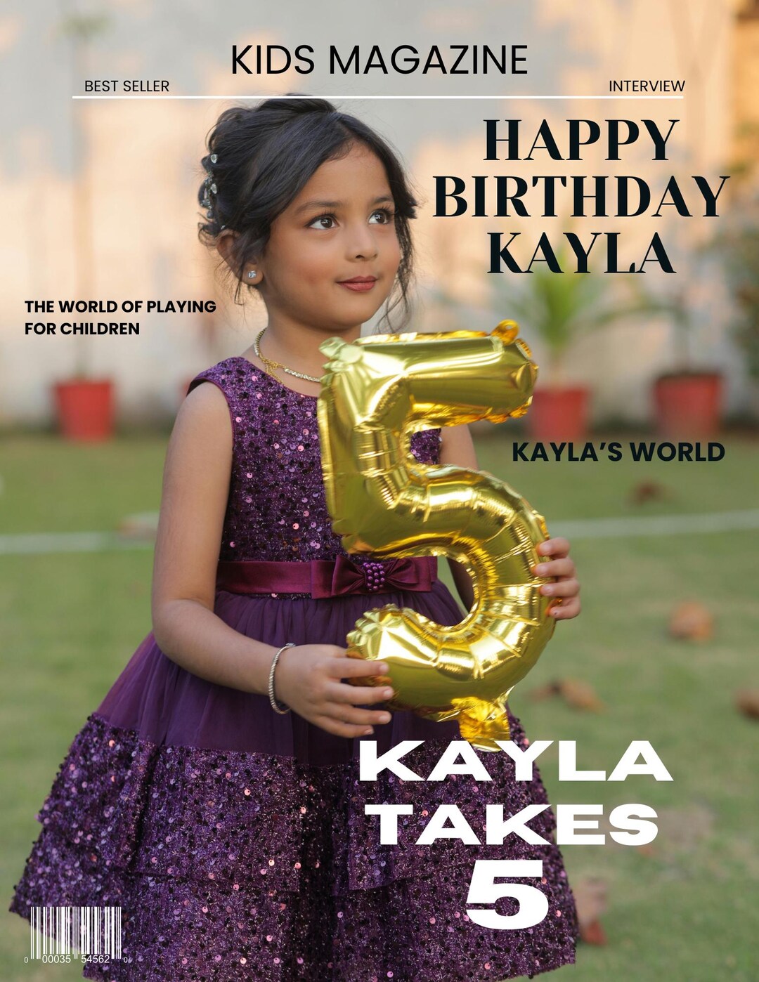 Editable Kids Birthday Magazine Template | 11 Page Canva Birthday ...