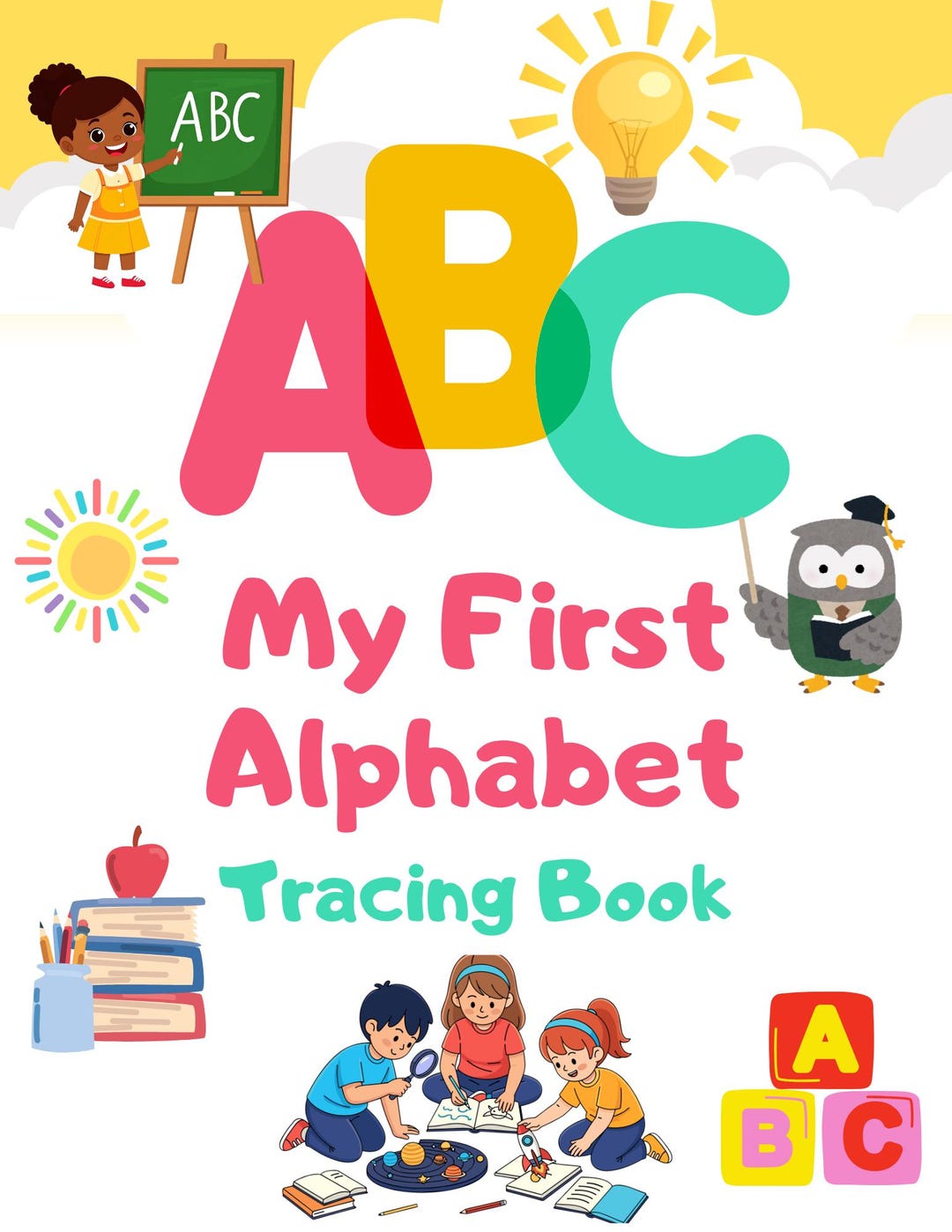 Printable Alphabet Tracing Workbook for Kids | A–Z Upper & Lowercase ...