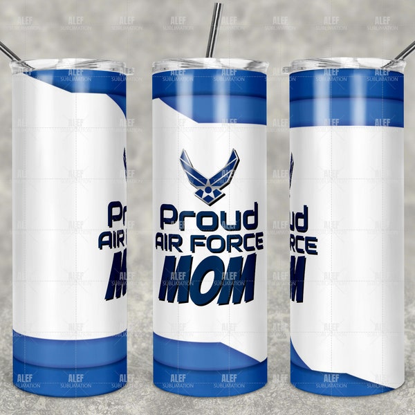 Proud Air Force Mom - (Tumbler Design/Wrap)