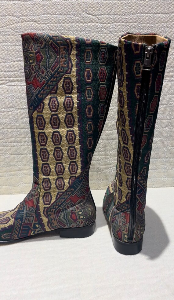 Textile Boots unique Boots queen Loves Me femdom size9 US I Like It comfy Boots western Boots cowboy Boots feet Love feet bare Feet Etsy