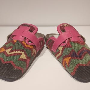 Size 5 --kilim clog- clogs --kilim slipper --men slipper --woman slipper --gay slipper --carpet clog --size 5 Us