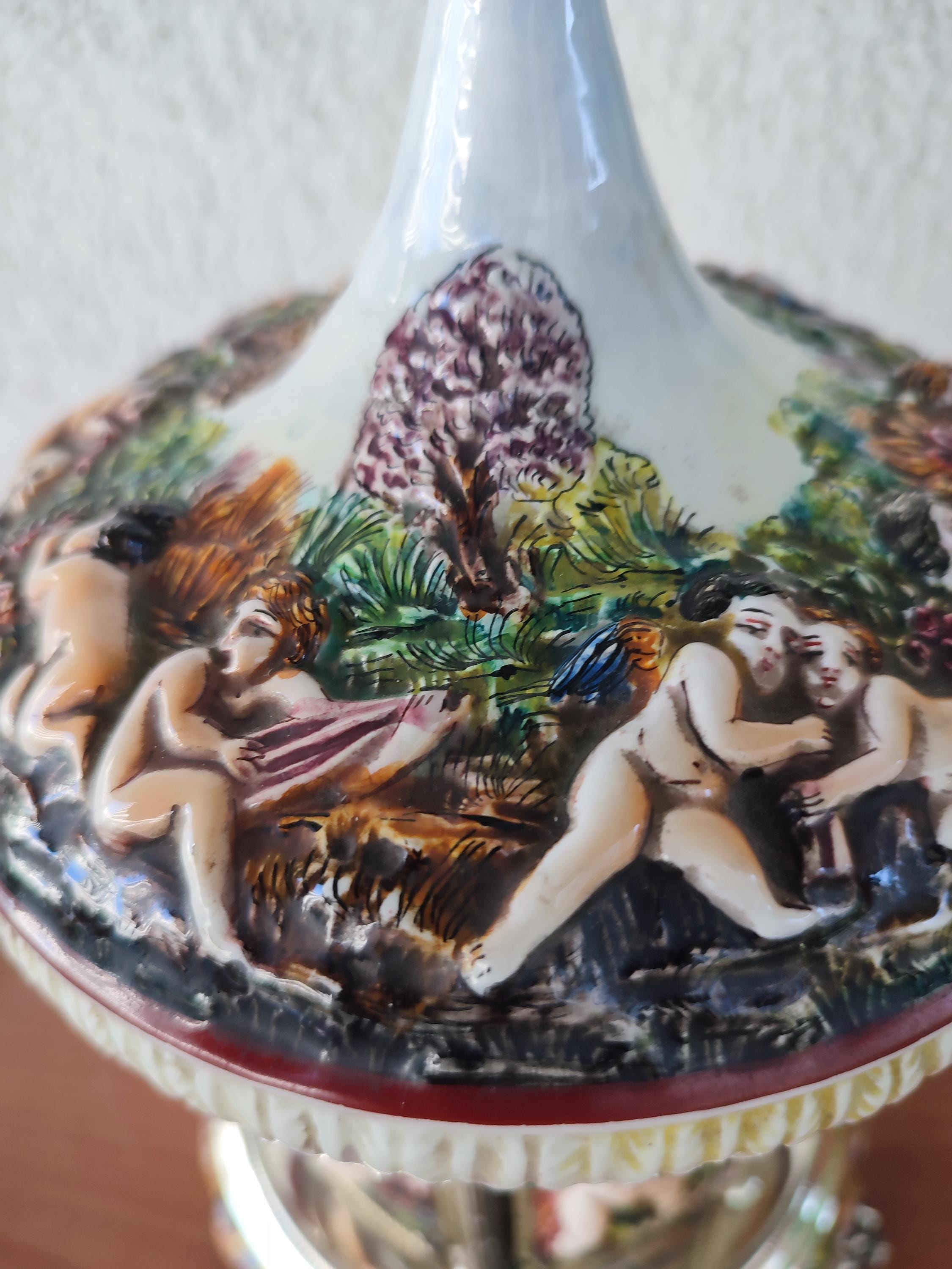 Vintage Reuge Capodimonte Porcelain Music Box – Sterling Silver