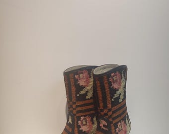 Ankle Kilim Boots