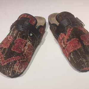 Size 9 --kilim clog- clogs --kilim slipper --men slipper --woman slipper --gay slipper --carpet clog --size 9 Us