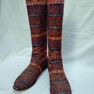 Größe 10 --Besonderes Material Design Stiefel--einzigartige Stiefel-Cowboy Stiefel--Echomano-Frauenschuhe-Woamn Boots--Western Boots-Größe 10