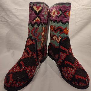 Tamanho 11 --Bota Kilim --Bota Vintage --Bota Única --Tamanho 11 EUA --Bota de Designer --Botas--Botas Western --Botas Cowboy