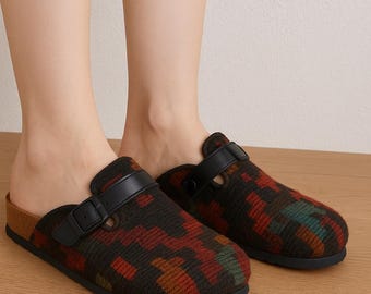 size 10 --kilim clog- clogs --kilim slipper --men slipper --woman slipper --gay slipper --carpet clog --size 10 Us