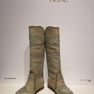 Tamanho 8 -- Bota Kilim Vintage -- Bota Única -- Botas Western -- Botas Confortáveis -- Botas Kilim -- Botas Cowboy