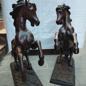 Bronze Sculpture of Horses- Bronze-Animal Decor-Home Decoration-Animal Figurine Bronze-Bronze Horses-Collectible Art-Bronze
