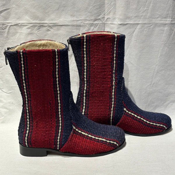 Kilim Boot --Vintage Boot --Unique Boot --Size 7 Us --Designer Boot --Boots