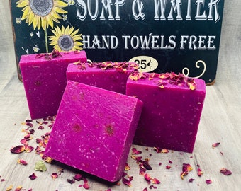 Good Vibes Rose Scrub Soap | Cold Processed | Exfoliator |