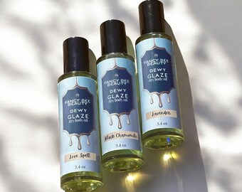 Dewy Glaze Dry Body Oil | Dry Body Oil | Lightweight Body Oil | Glowing Skin Oil | Hydrating Body Oil | Fast Absorbing Oil