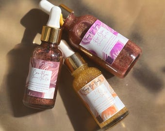 Shimmer Body Oil | Glow Oil for Skin | Lightweight Hydrating Body & Face Oil | Summer Glow, Bronzing Oil, Dry Oil