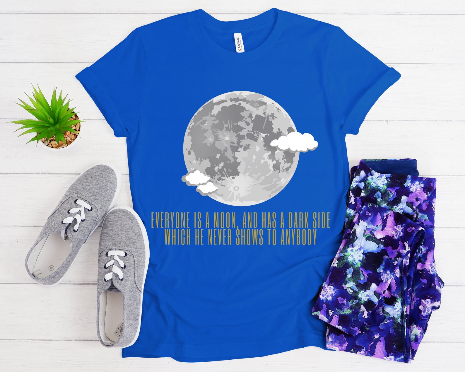 Moon TShirt Everyone Is A Moon Shirt Motivational Shirt Etsy