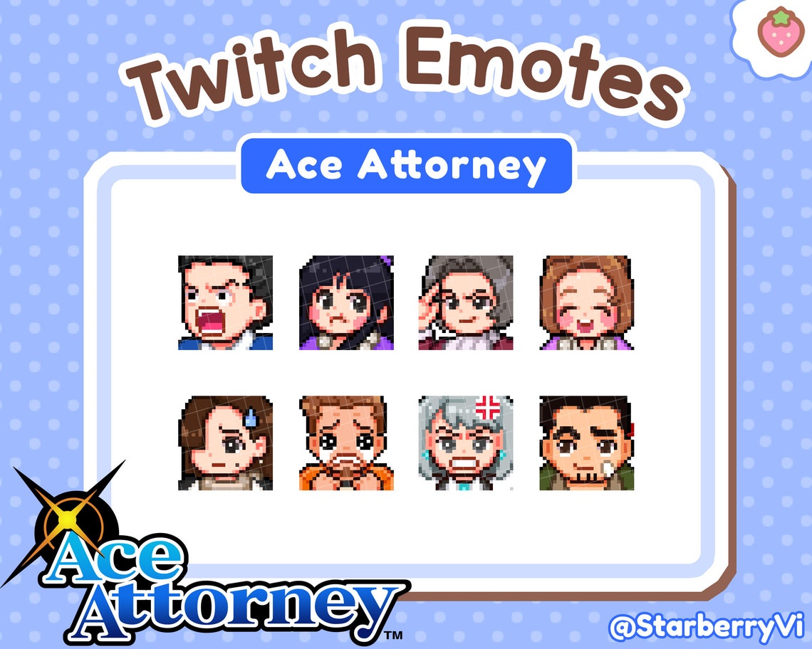 Twitch Discord Emotes / Phoenix Wright Ace Attorney
