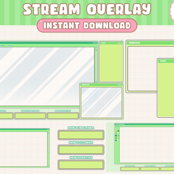Stream Overlay Windows Windows Twitch Overlay - Etsy