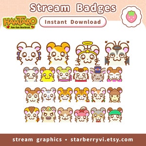 Twitch Sub-bitbadges / Hamtaro Ham-Ham Heartbreak