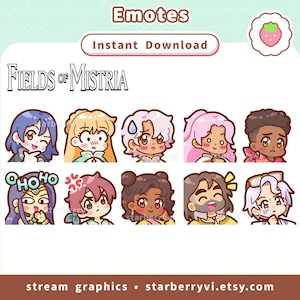 Twitch Youtube Discord Emotes / Fields of Mistria