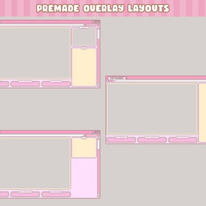 Twitch Stream Overlay / Pink Internet Browser / Customizable / - Etsy