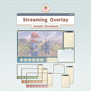 Pokémon | Twitch Youtube Stream Overlay / Legends Arceus / Customizable