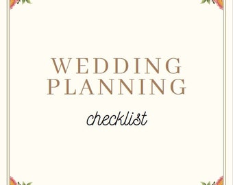 Wedding Planning Checklist digital. - Etsy UK
