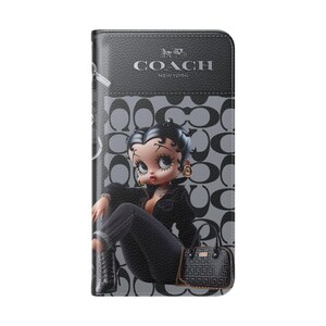 Betty Boop Luxe Fashionista Phone Case | Black Outfit, Luxury Background image 19