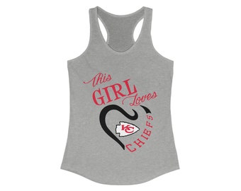 Kansas City Chiefs racerback-tanktop: cadeau voor voetbalfan