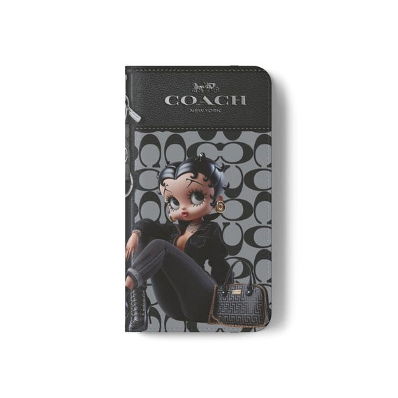 Betty Boop Luxe Fashionista Phone Case | Black Outfit, Luxury Background