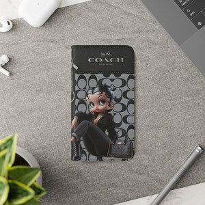 Betty Boop Luxe Fashionista Phone Case | Black Outfit, Luxury Background image 10