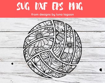 Download Mandala Volleyball Etsy