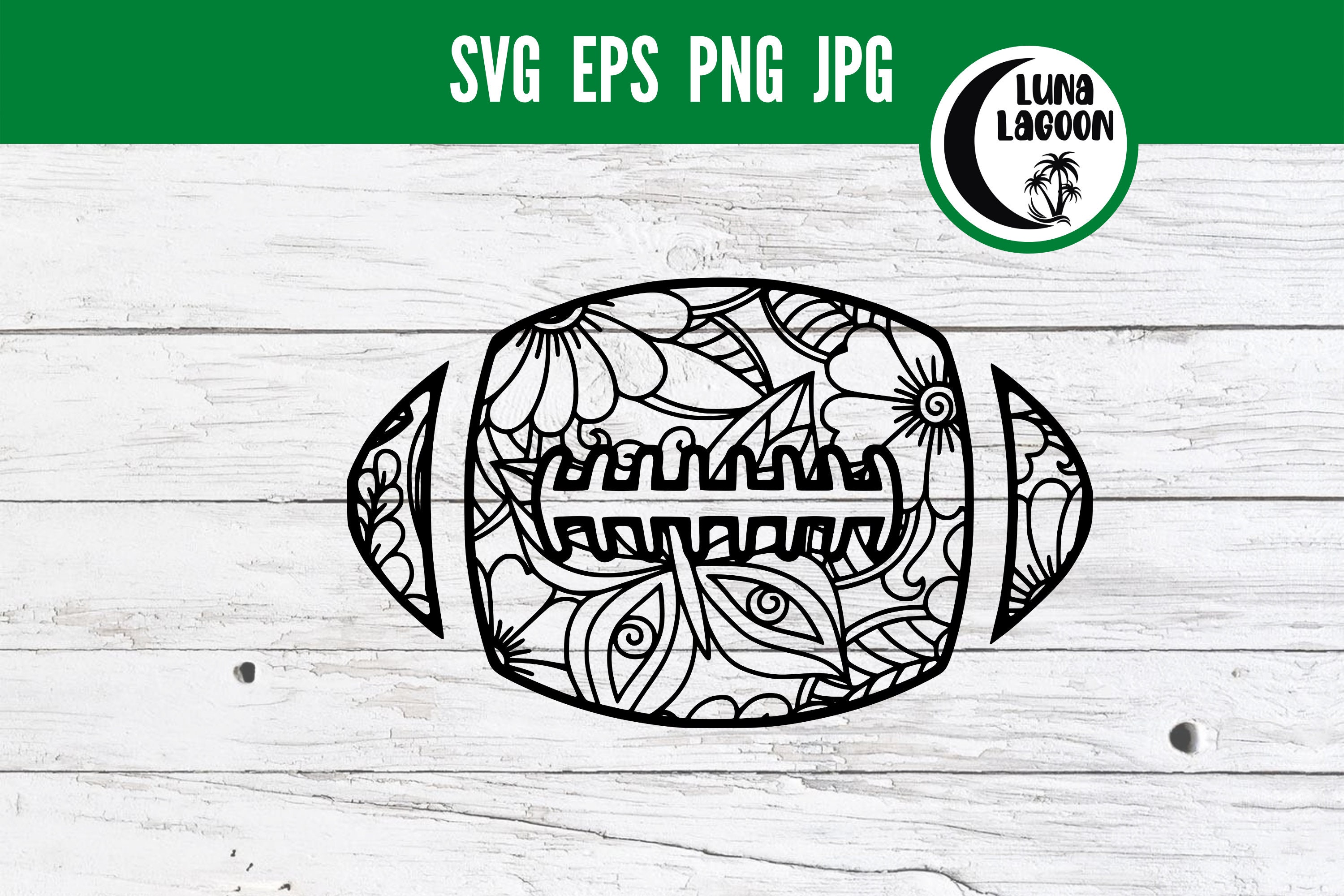 Football Mandala SVG Football Zentangle Svg Sports Svg Etsy