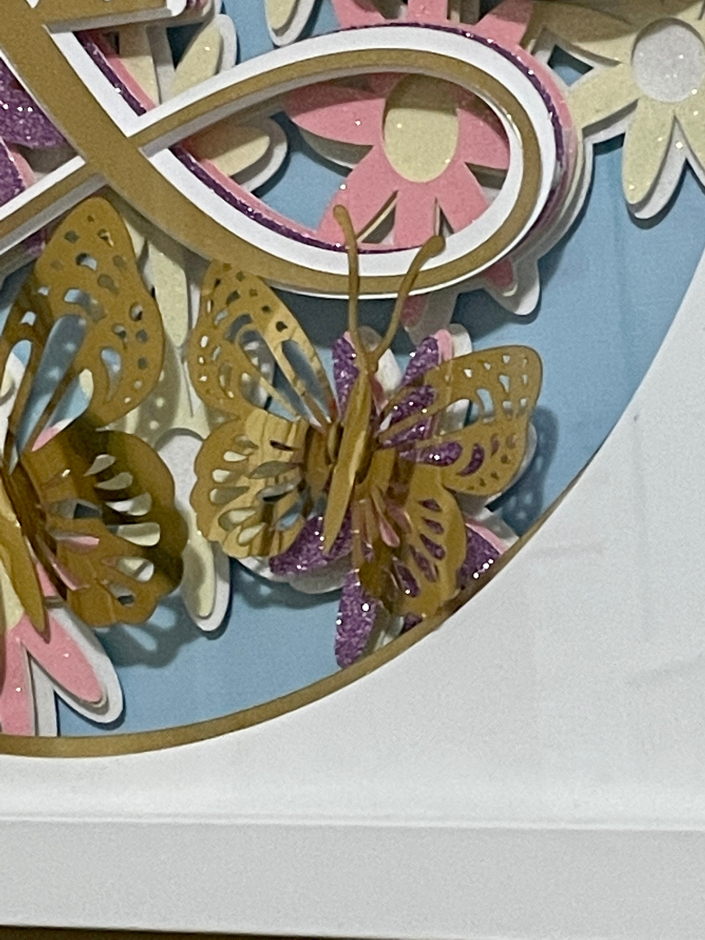 Spring 3D SVG for Shadow Box Flower Svg Butterfly Svg Etsy