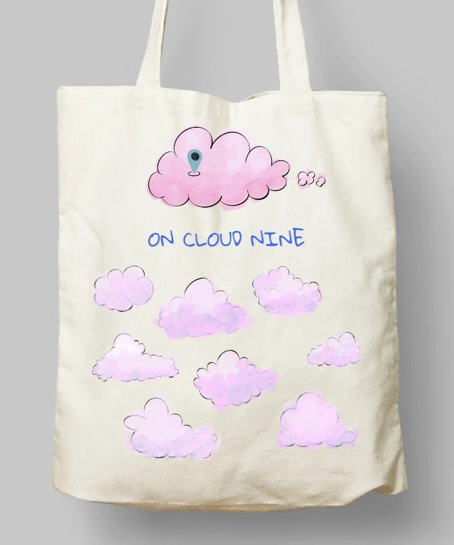 On Cloud Nine Tote Shopping Bag Etsy