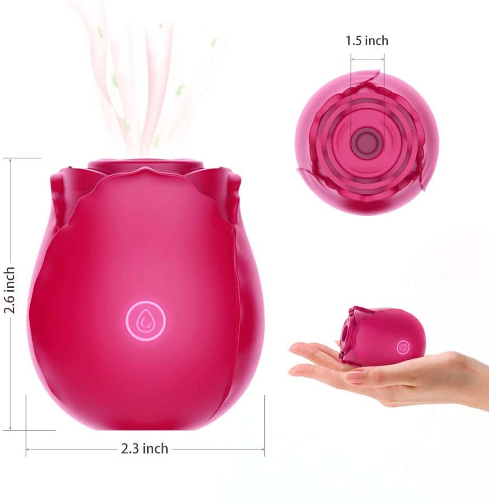 Rose Sucking Vibrator For Women Rose Sex Toy Rose Vibrator Etsy