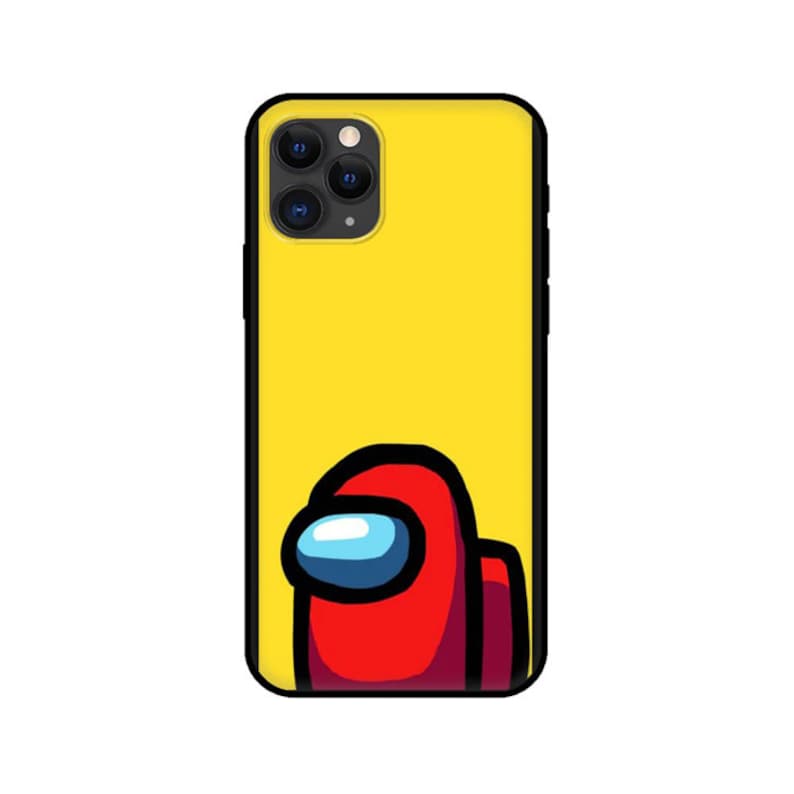 Black tpu case for iphone 5 5s se 6 6s 7 8 plus 10 cover for iphone XR XS 11 pro Max case Among Us