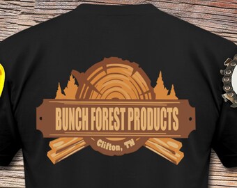 Back LOGO Design | Hand-drawn Logging Logo Design | Logging Equipment | Forest Products | Customized With No Name
