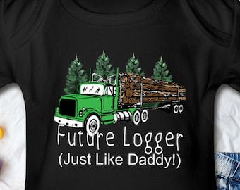 Lumberjack Shirt Arborist Daddy Tree Cutter I'm Not Just Daddy's Little Girl I'm A Logger's Daughter with Logging Heart Embroidered Shirt